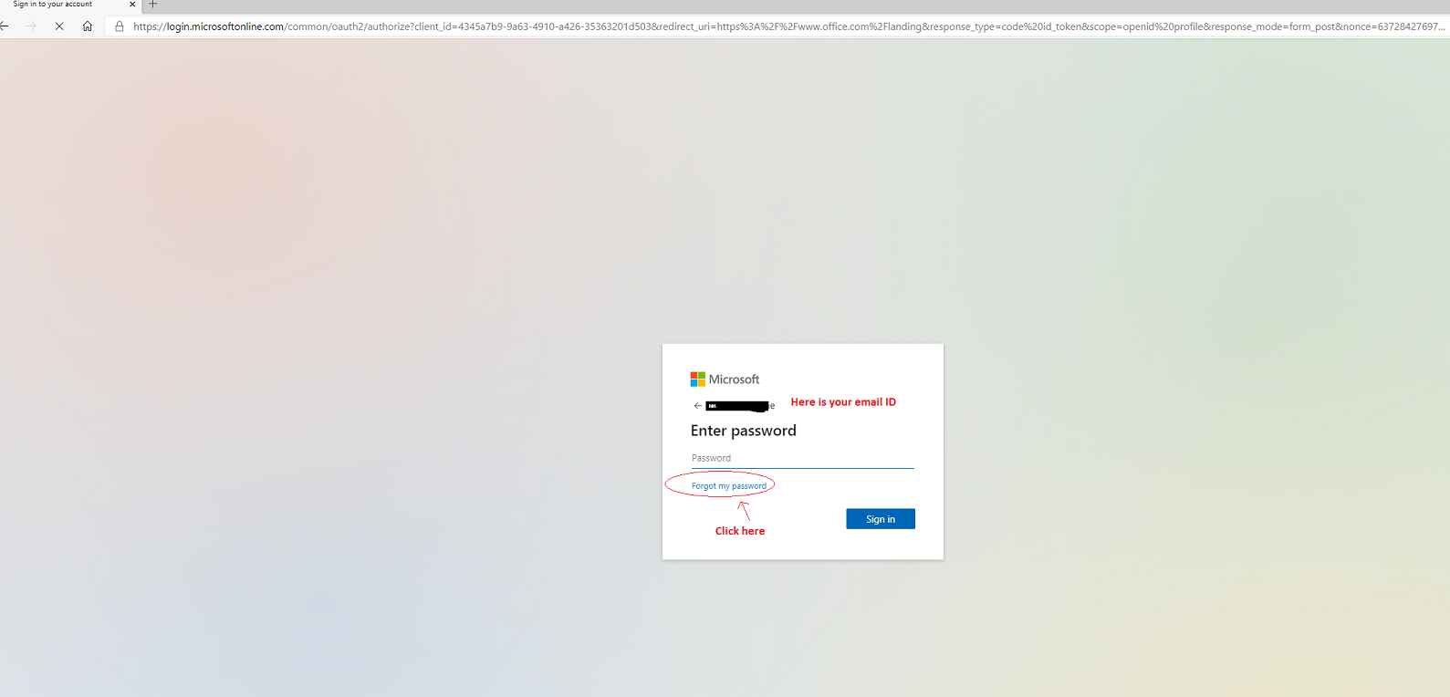 Microsoft 365 login